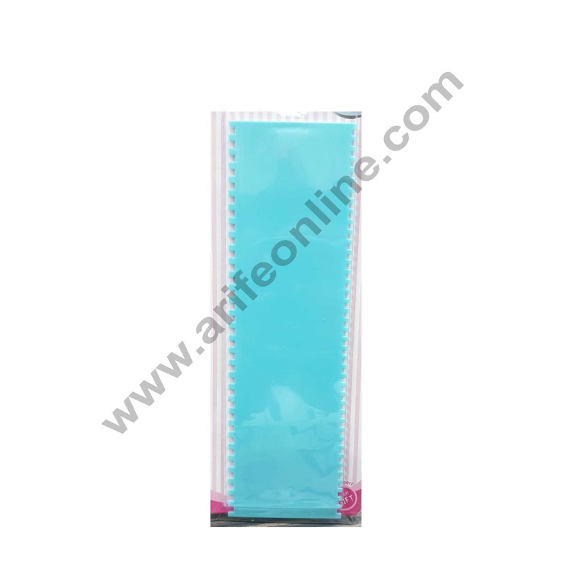 Cake Decor Big Plastic Icing Comb Scraper Smoother Icing Fondant Cake Decorating Tool (S-764-1)