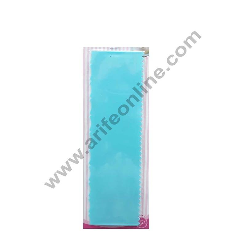 Cake Decor Big Plastic Icing Comb Scraper Smoother Icing Fondant Cake Decorating Tool (S-764-2)