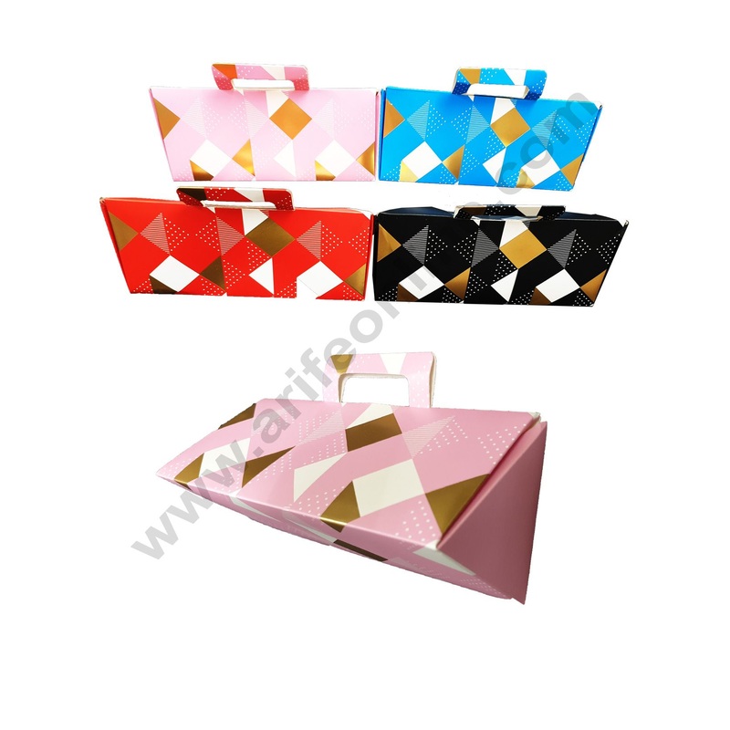 Cake Decor Medium Cardboard Paper Chocolate Boxes Candy Boxes Chocolate Gift Sweet box Dry Fruits Diamond Shape (Pack of 10pcs)