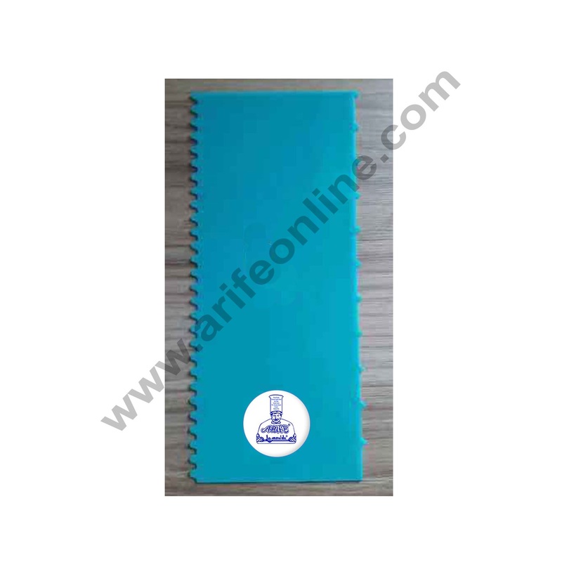 Cake Decor Plastic Icing Comb Scraper Smoother Icing Fondant Cake Decorating Tool (B-9953-11)