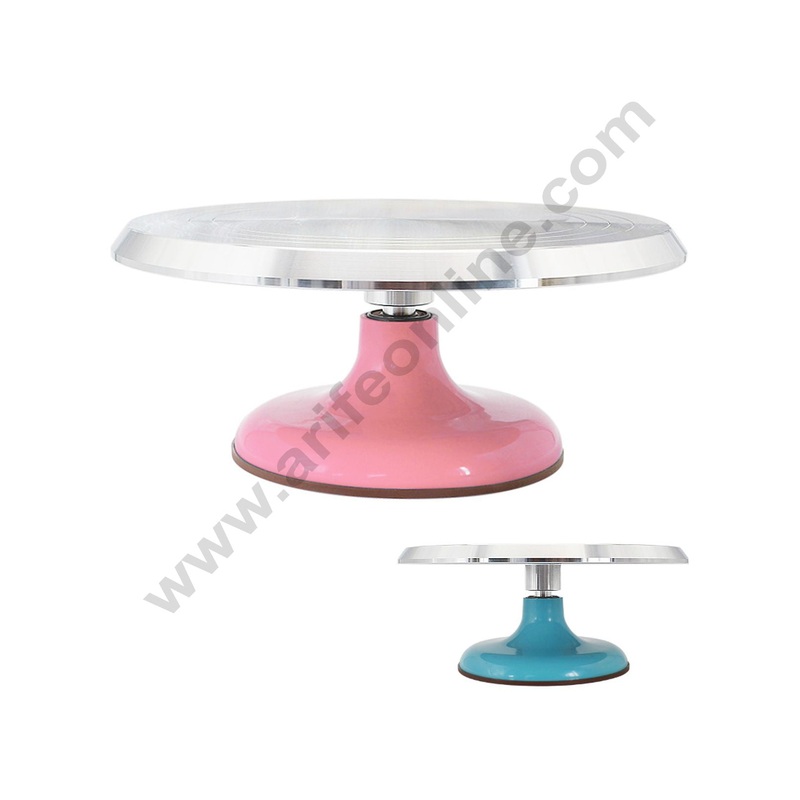 Cake Decor Rotating Cake Turntable Cake Decorating Stand with Stainless Steel Ball Bearings (12 Inch)