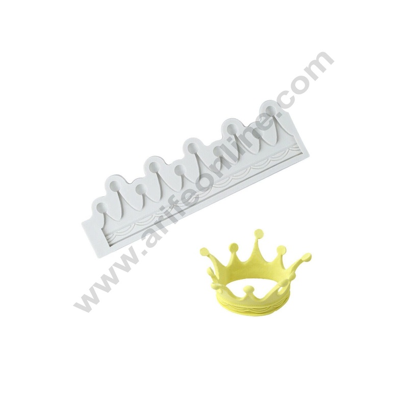 Cake Decor Silicon Crown Shape Fondant Marzipan Mould