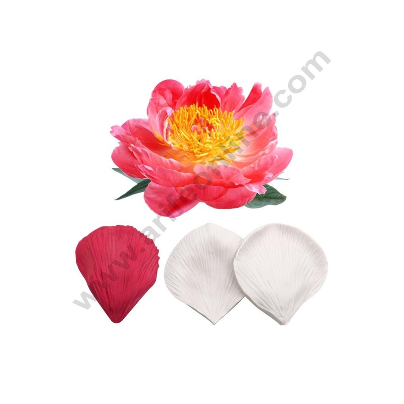 Cake Decor Silicone 2 Cavity Flower Veiners Fondant Marzipan Mould