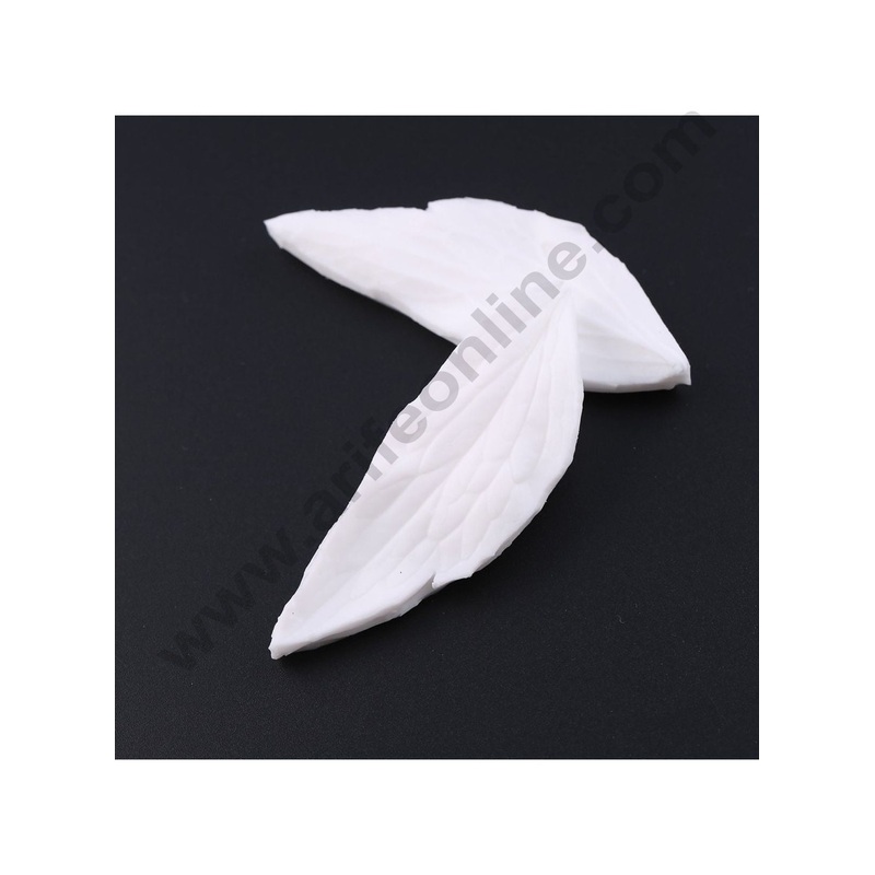 Cake Decor Silicone 2 Cavity Lily Orchid Leaf Veiners Fondant Marzipan Mould