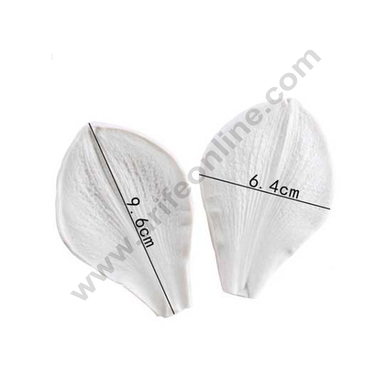 Cake Decor Silicone 2 Cavity Lily Rose Veiners Fondant Marzipan Mould