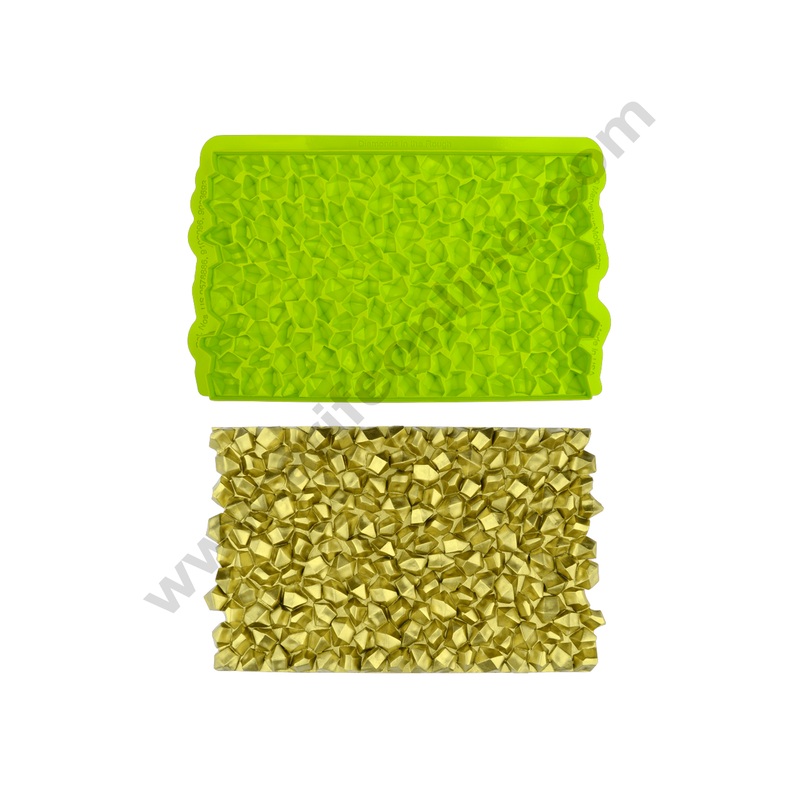 Cake Decor Silicone Diamonds in the Rough Continuous Quilting Simpress Fondant Marzipan Mould