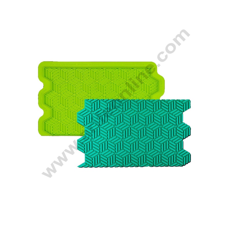 Cake Decor Silicone Geometric Illusion Simpress Fondant Marzipan Mould