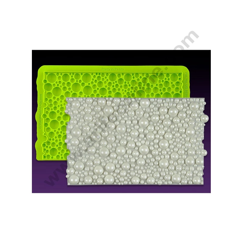 Cake Decor Silicone Pretty in Pearls Simpress Fondant Marzipan Mould