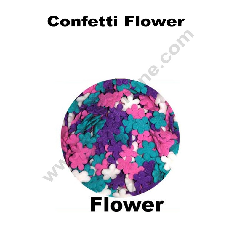 Cake Decor Sugar Candy - Confetti Flower Multi Color