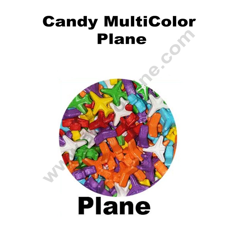 Cake Decor Sugar Candy - Plane Multi Color Candy