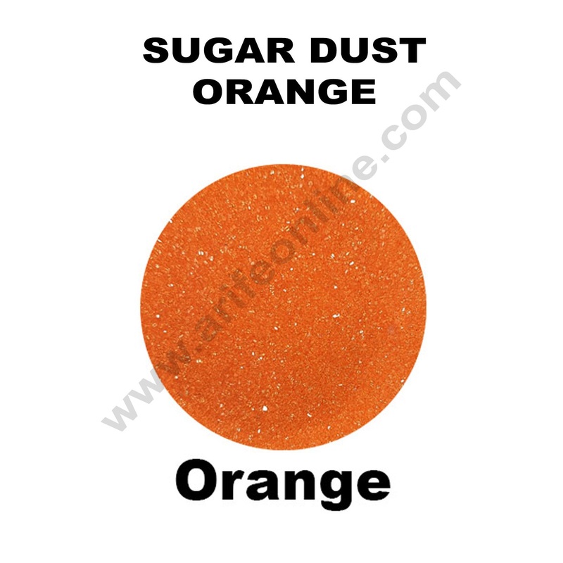 Cake Decor Sugar Dust Sprinklers - Orange