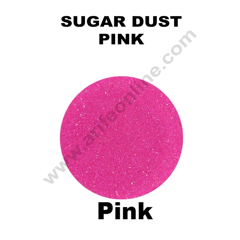 Cake Decor Sugar Dust Sprinklers - Pink