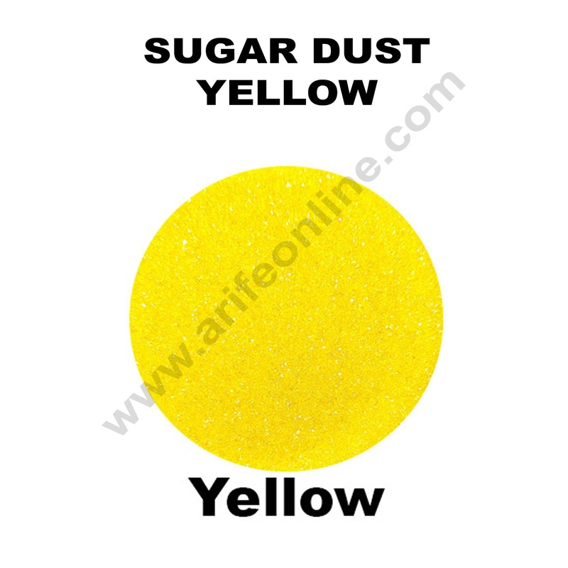Cake Decor Sugar Dust Sprinklers - Yellow
