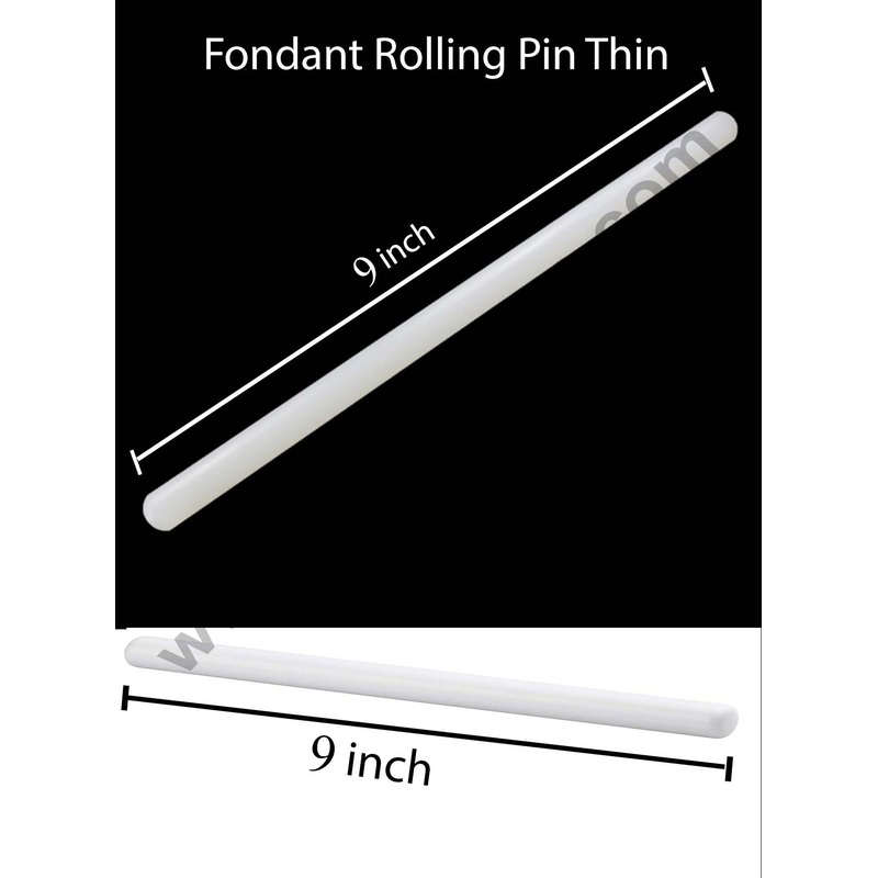 Cake Decor 1pc Fondant Rolling Pin Thin - Small(9inch)