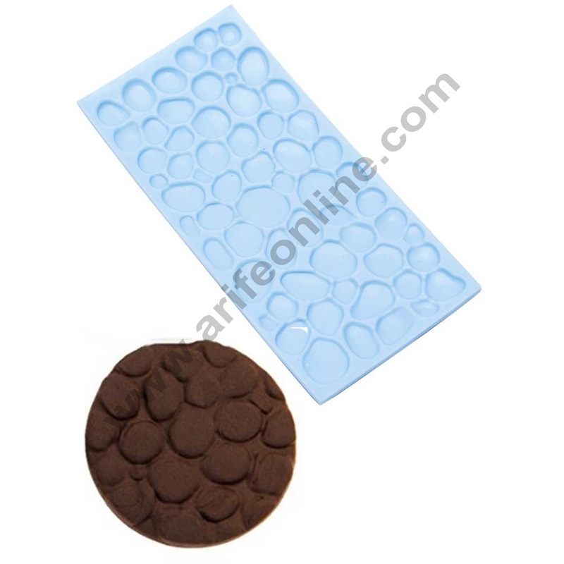 Cake Decor 1pc Plastic Cobblestone Wall Pattern Impression Onlays Fondant Clay Marzipan Cake Decoration Mould