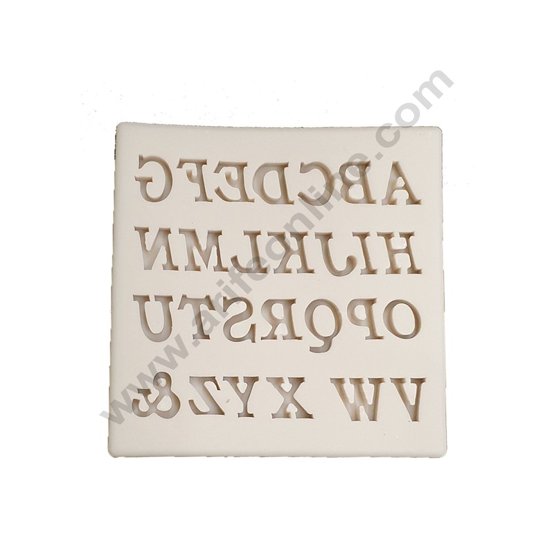 Cake Decor 27 Cavity Silicon Capital Alphabet Letters Fondant Marzipan Mould