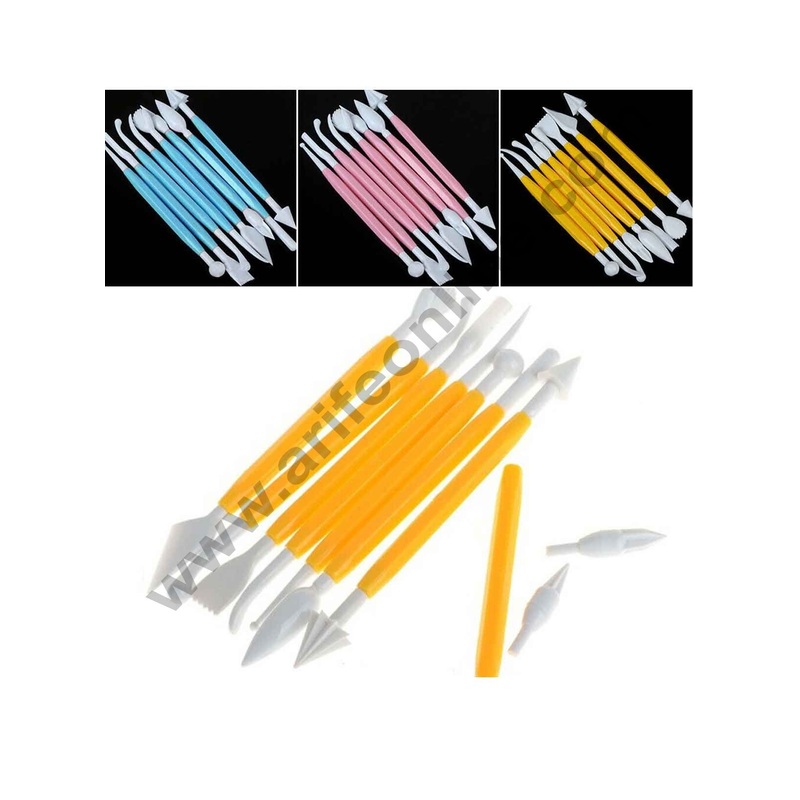 Cake Decor 8Pcs New Cake Modelling Tools Set Fondant Clay Cutter Carve Pen Mould Mold Tool
