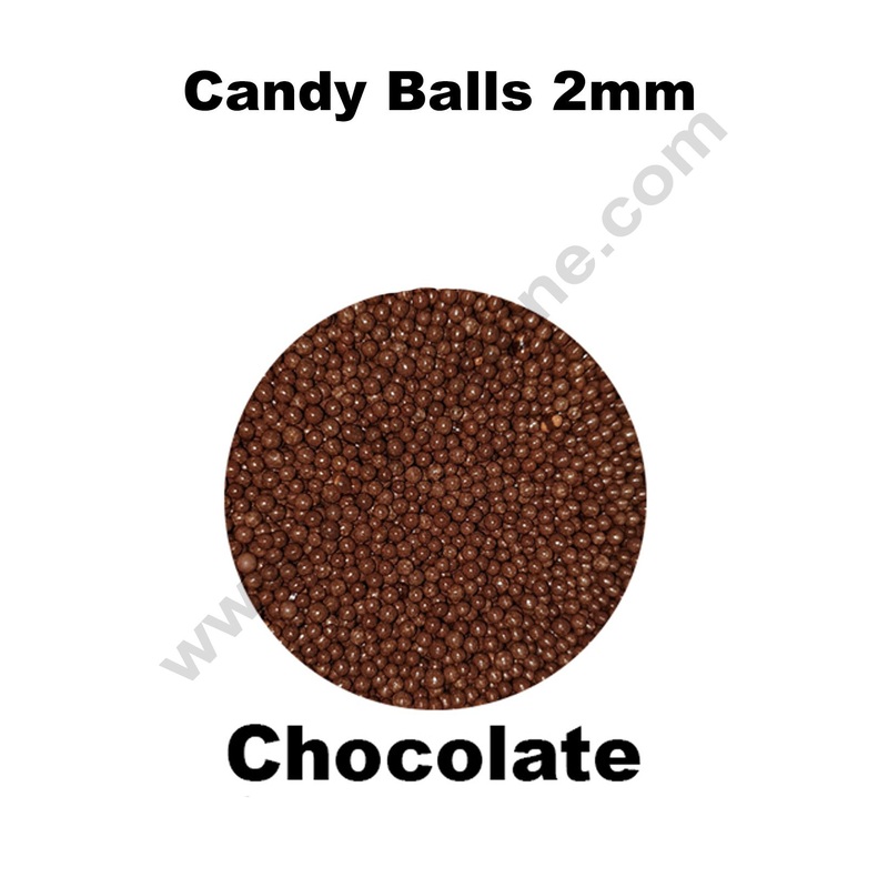 Cake Decor Balls Sugar Candy - Chocolate 2 mm