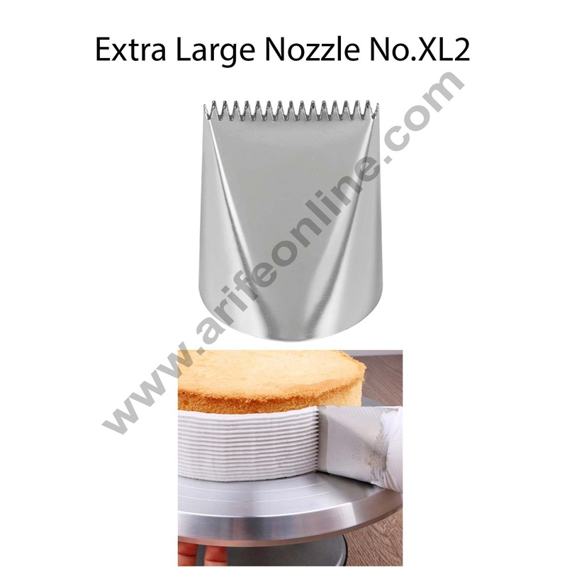 Cake Decor Extra Large Nozzle - No. XL2 Basketweave Piping Nozzle