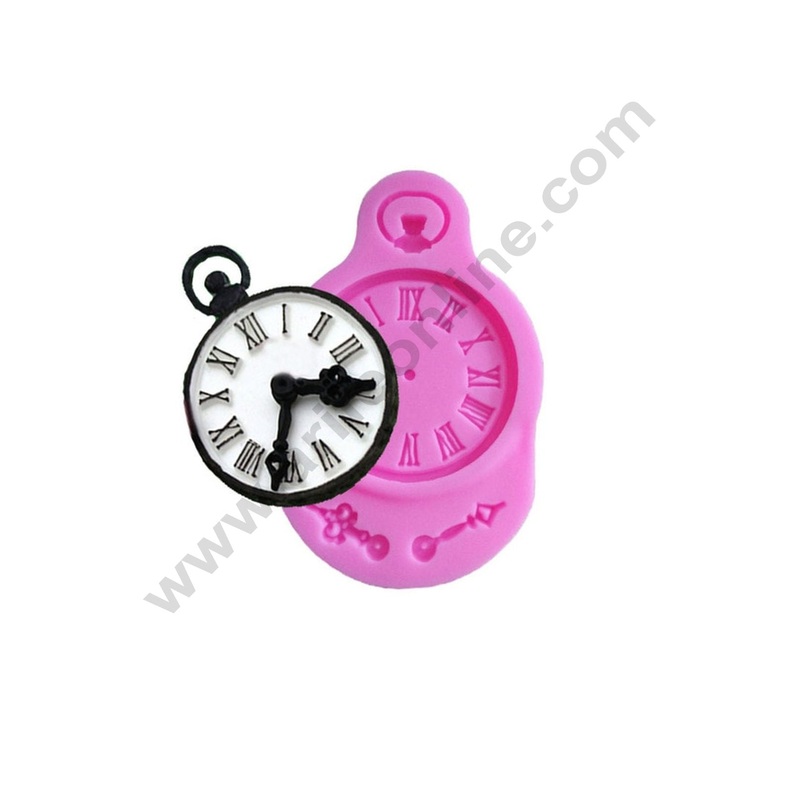 Cake Decor High Quality 1PC Clock Shape Silicone Mold for cake Decorations tools Fondant