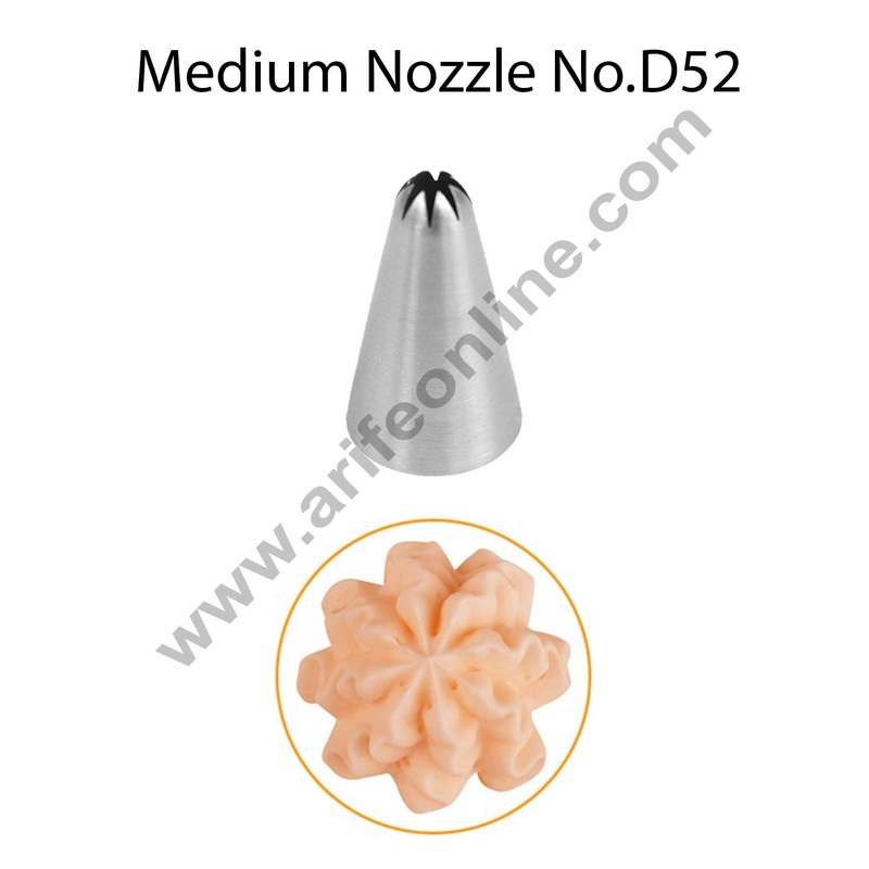 Cake Decor Medium Nozzle - No. D52 Closed Star Piping Nozzle