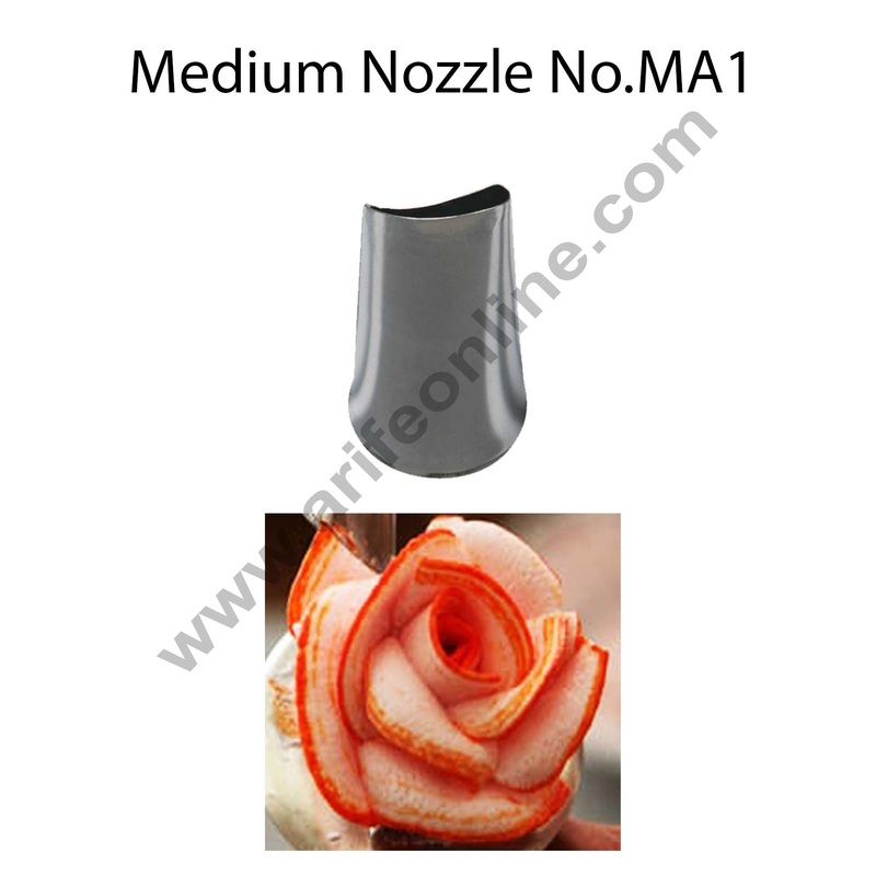 Cake Decor Medium Nozzle - No. MA1 Petal Piping Nozzle