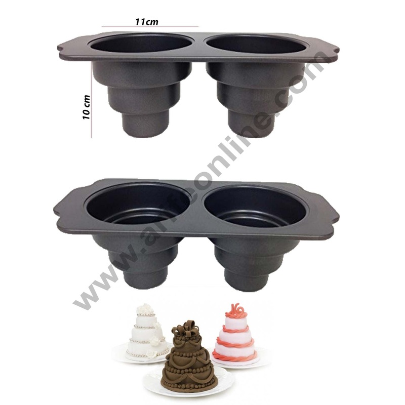 Cake Decor Non-Stick 3-Tier Wedding Cake Muffin Cupcake Pudding Chocolate Mold