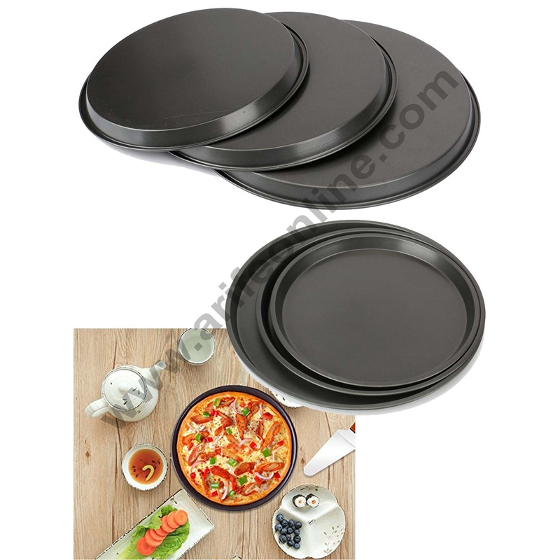 Cake Decor Non-Stick Springform Pizza Pan Set (3Pcs)