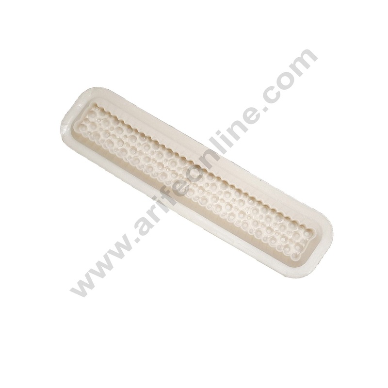 Cake Decor Silicon 1 Cavity Fancy Round Pearls Bubbles Fondant Mould