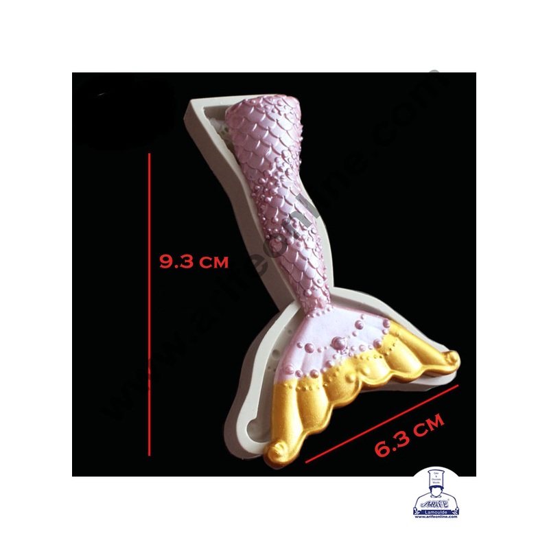 Cake Decor Silicone 1pcs Mermaid Tail Fondant Mold