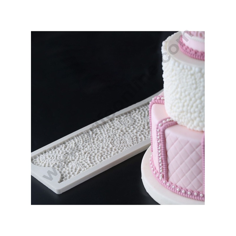 Cake Decor Silicone 1pcs Pearl Strip Cake Border Decorating Fondant Mould