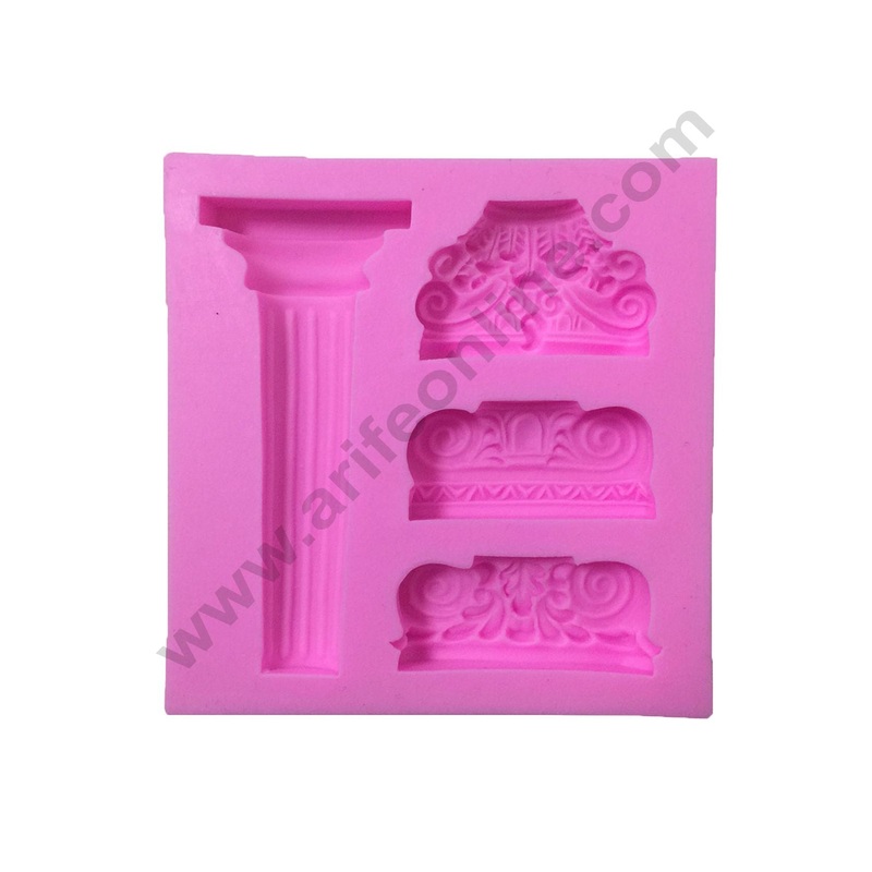 Cake Decor Silicone 3D Marble Pillar Pattern Fondant Mould