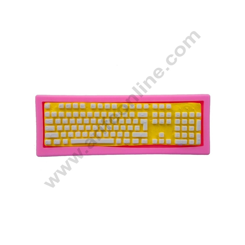 Cake Decor Silicone mold Mini Keyboard Shape Fondant Mold