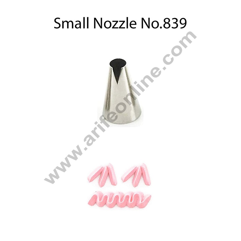 Cake Decor Small Nozzle - No. 839 Medium"V" Cut/Saint Honore Piping Nozzle
