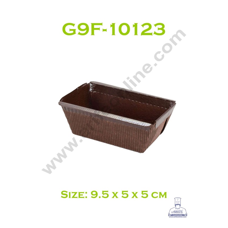 Novacart Bake & Serve Paper Baking Mould By Cake Decor - Inner coated Brown Plum Cake Mould 10 Pcs