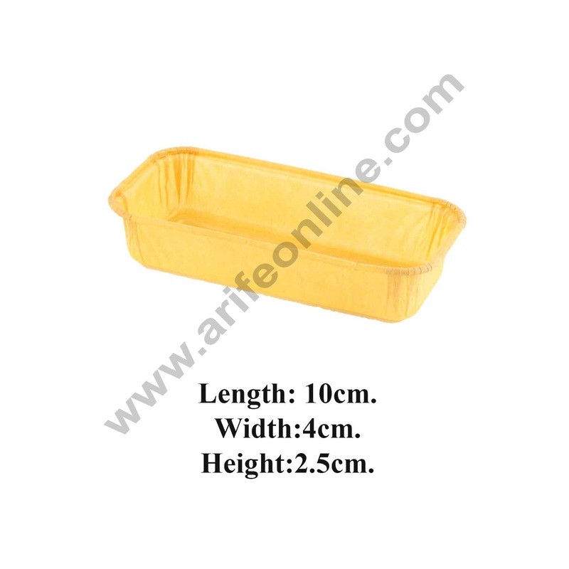Novacart Bake & Serve Paper Baking Mould By Cake Decor - Mini Plum Cake Mould 10 Pcs