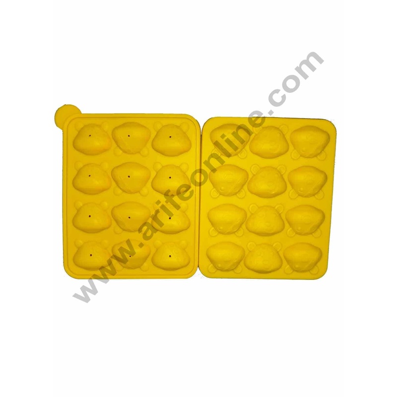 Cake Decor 12 cavity Silicon Cake Pop Winnie the pooh Lollipop Mold Baking Set Mould