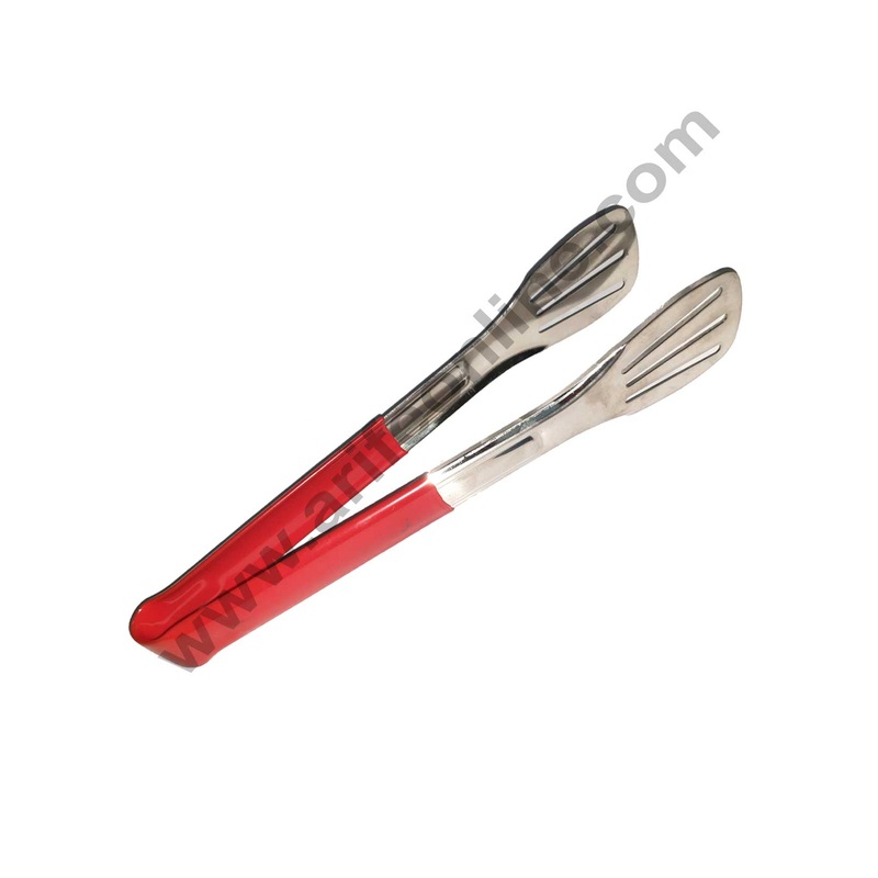Cake Decor 1pc Barbecue Stainless Steel Clip Clamp with Rubber / Silicon Handle Food Tong