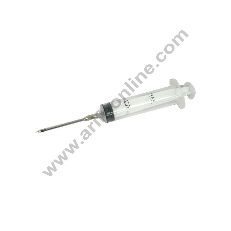 Cake Decor 1pc Plastic Marinade Injector with a Stainless Steel Needle