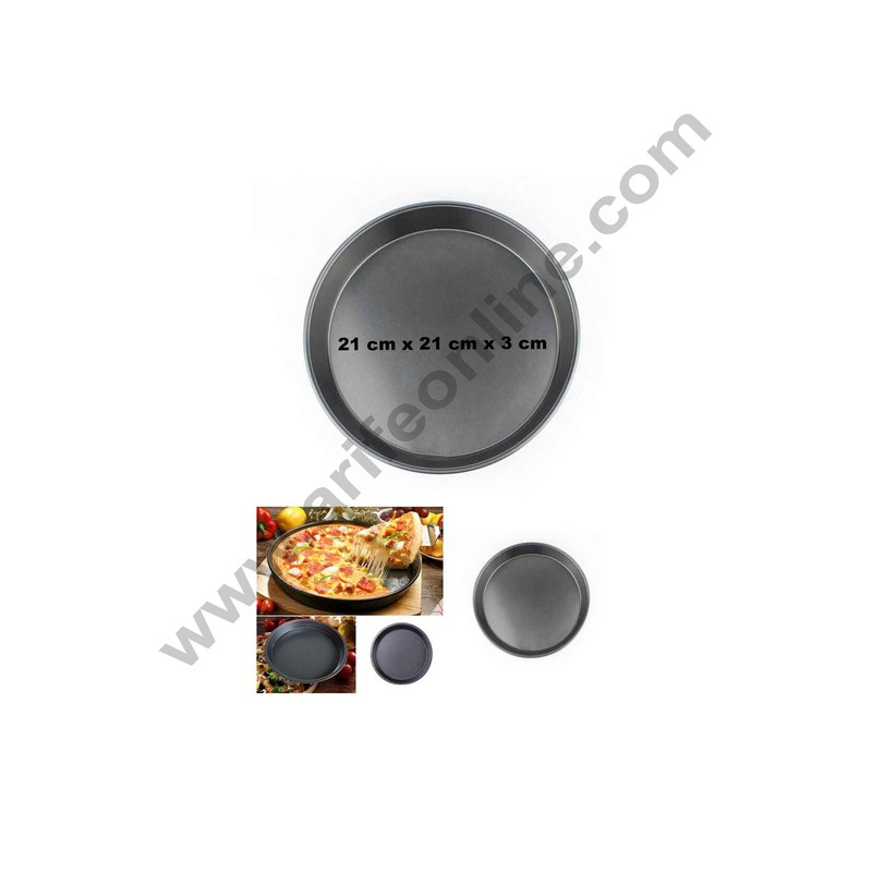 Cake Decor Non Stick Pizza Pan Heavy 21 cm x 21 cm x 3 cm