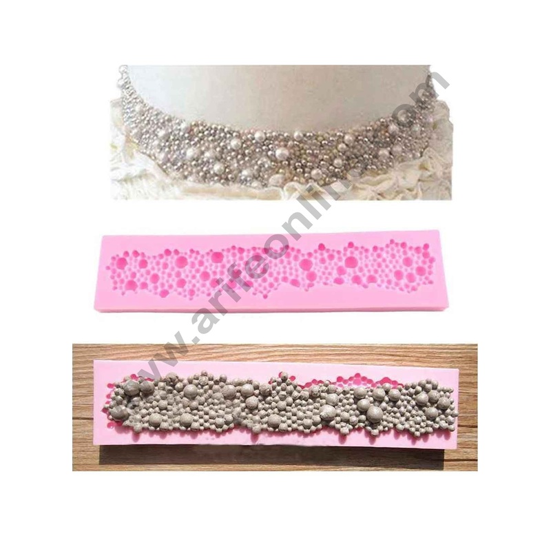 Cake Decor Silicon 1 Cavity Pearls Beads Shape Silicone Fondant Mould Marzipan Mould
