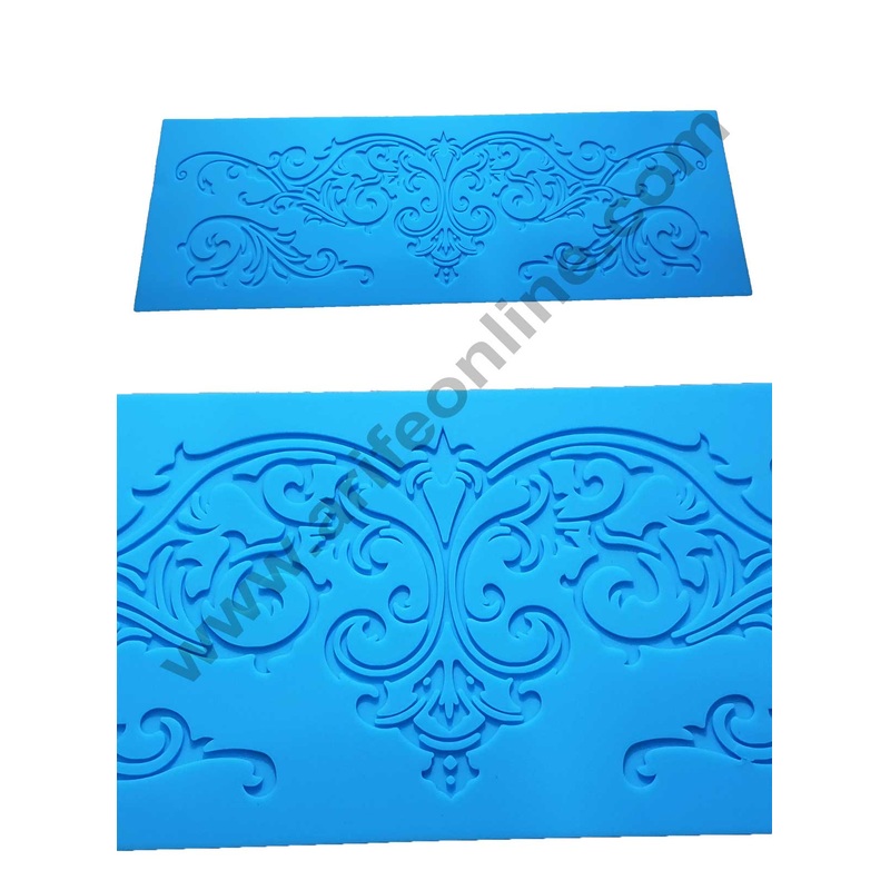 Cake Decor Silicone Cake Border Lace Mould Fondant Moulds Cake Decorative Silicone  Lace Mat Cake Decorating Tools Baking Mat