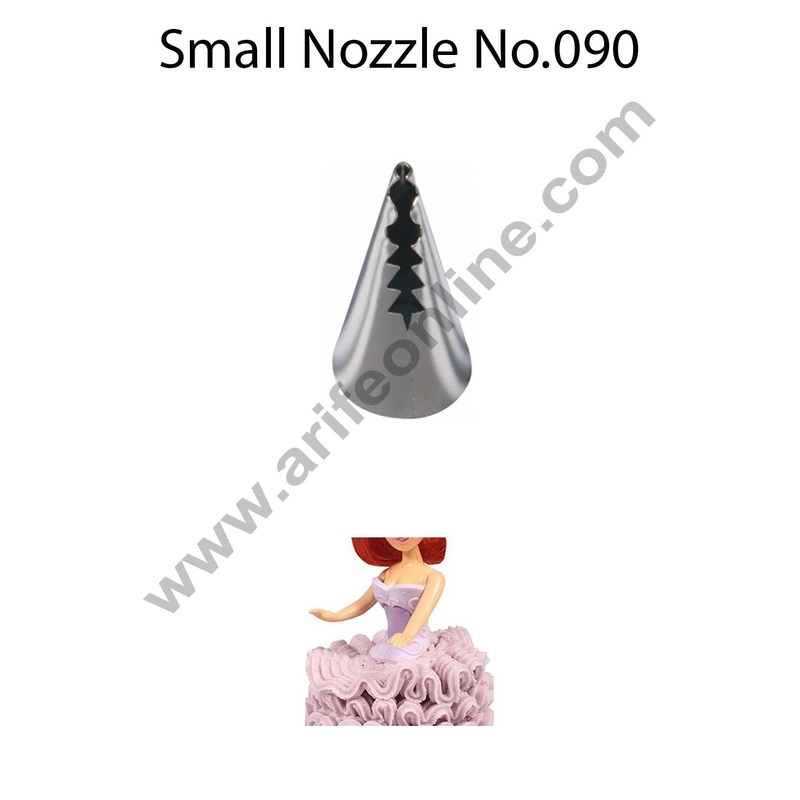 Cake Decor Small Nozzle - No. 090 Small Ruffle Frill Piping Nozzle