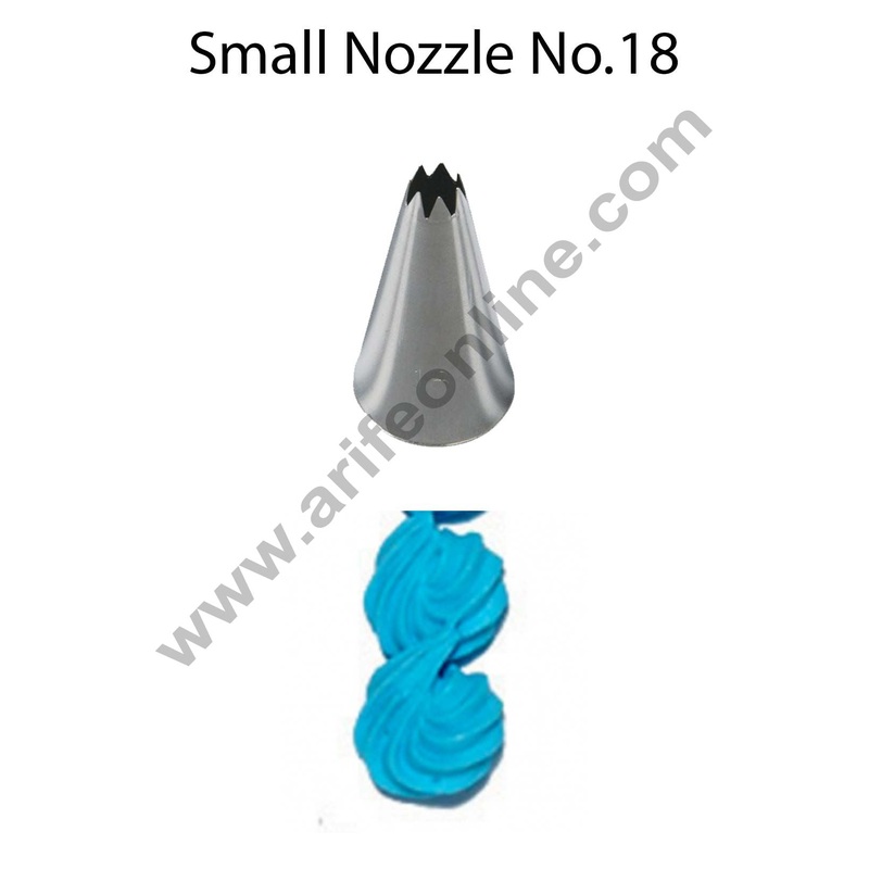 Cake Decor Small Nozzle - No. 18 Open Star Piping Nozzle
