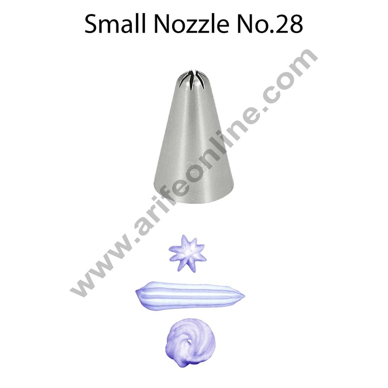 Cake Decor Small Nozzle - No. 28 Closed Star Piping Nozzle