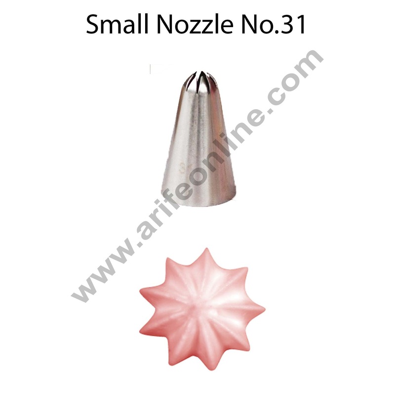Cake Decor Small Nozzle - No. 31 Closed Star Piping Nozzle