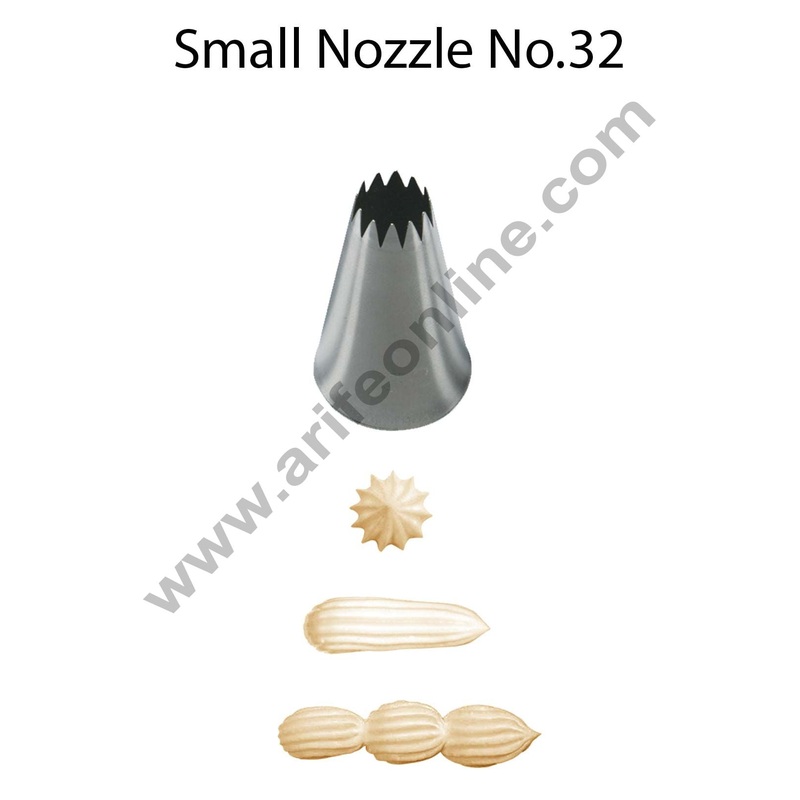 Cake Decor Small Nozzle - No. 32 Open Star Piping Nozzle