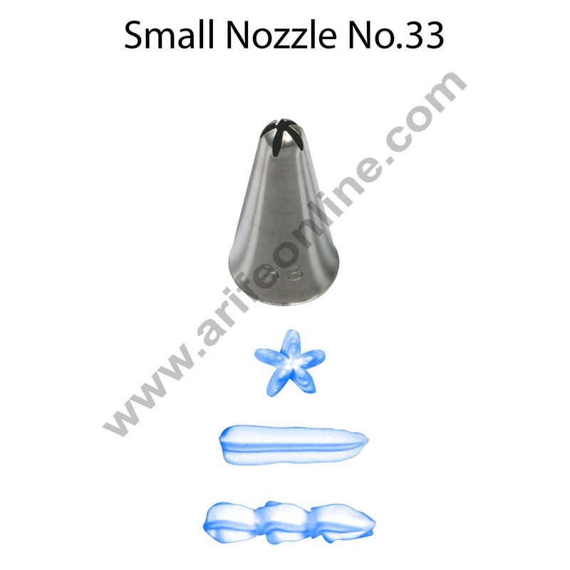 Cake Decor Small Nozzle - No. 33 Closed Star Piping Nozzle
