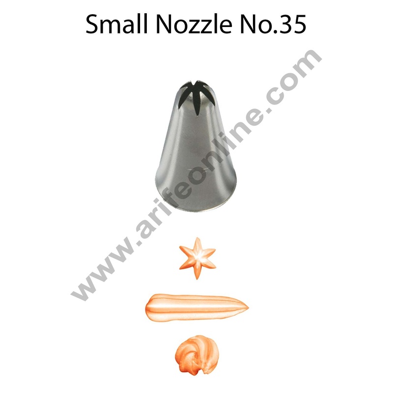 Cake Decor Small Nozzle - No. 35 Closed Star Piping Nozzle
