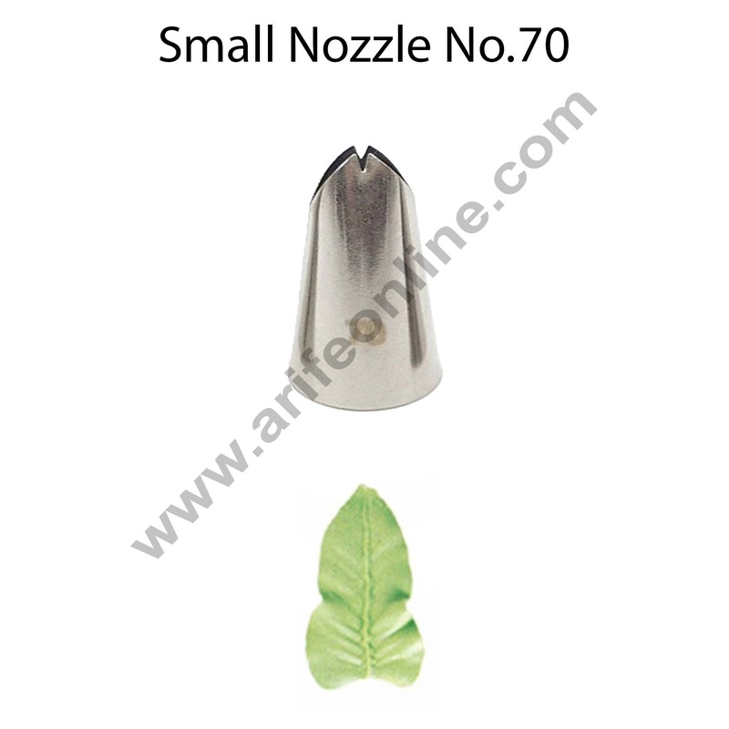 Cake Decor Small Nozzle - No. 70 Leaf Piping Nozzle